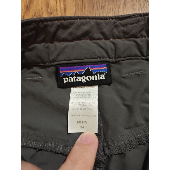 Patagonia Quandary Pants Mens 34x30 Gray Nylon Hiking Climbing Stretch Outdoor - Picture 6 of 8